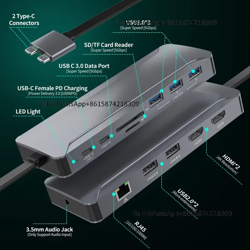 Docking Station Usb C - Docking Station USB C 5-in-1 con