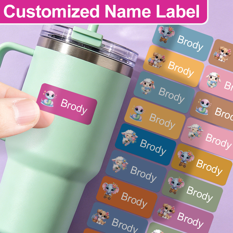 Tech Office Names - Adesivi Personalizzati con Nome - Eleganti