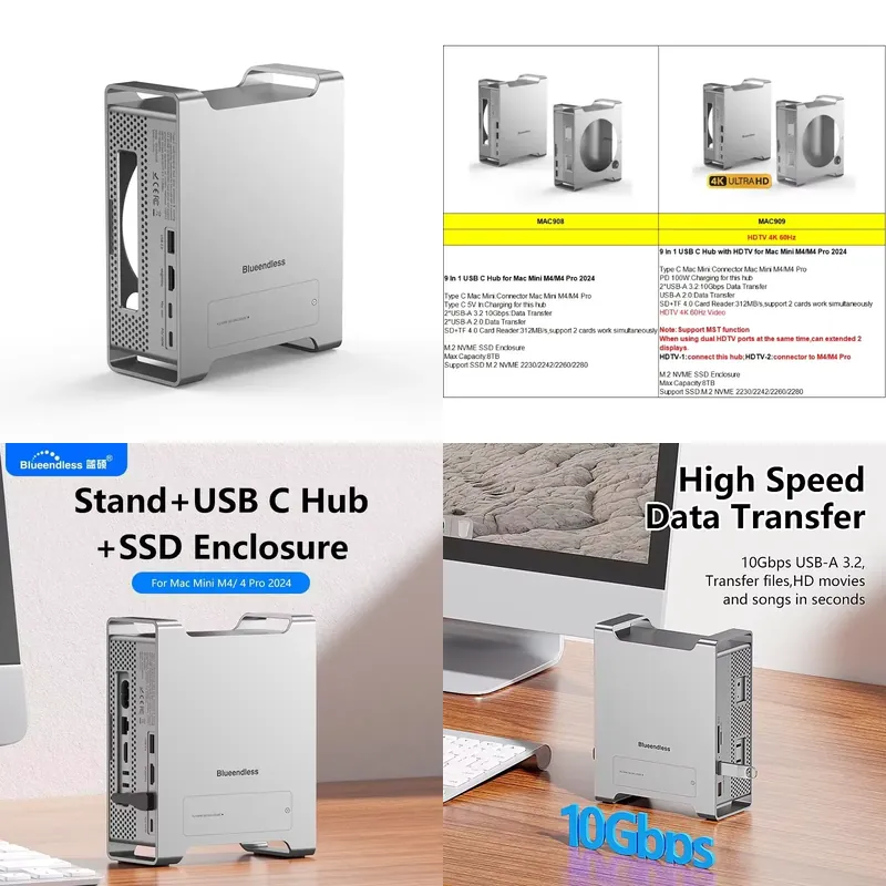 AP01 per Mini M4 Stand Hub Doc - Docking Station Usb C recensione e prezzo