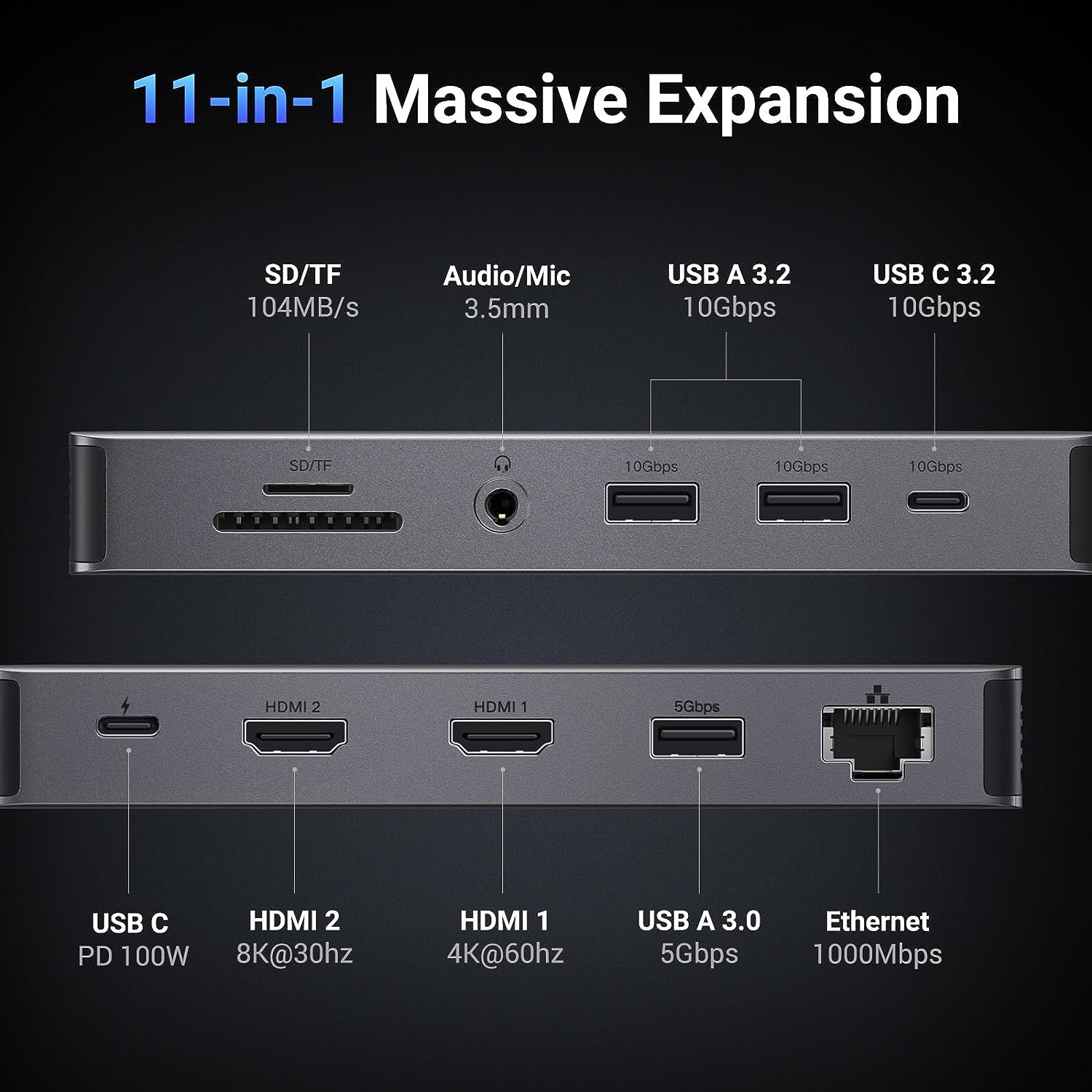 UGREEN Revodok Pro 211 Docking - Docking Station Usb C recensione e prezzo